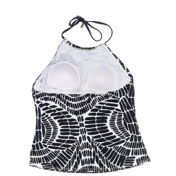 Bar III Kaleidoscope High Neck Tankini Top Only - Picture 7 of 9
